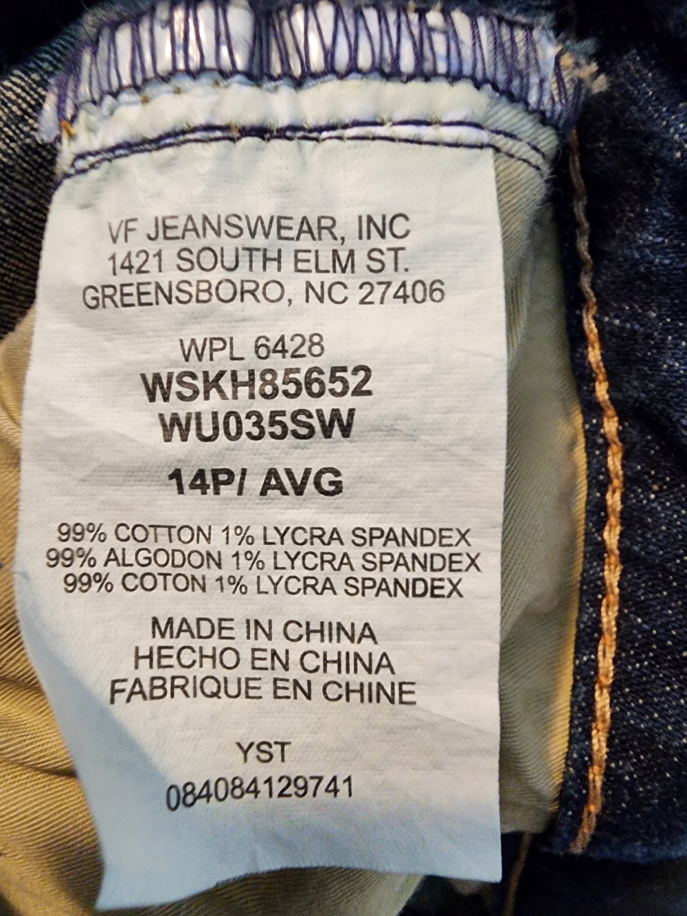 Wrangler Women’s Dark Blue Cropped Denim Jeans Size 14P Petite - Picture 12 of 14